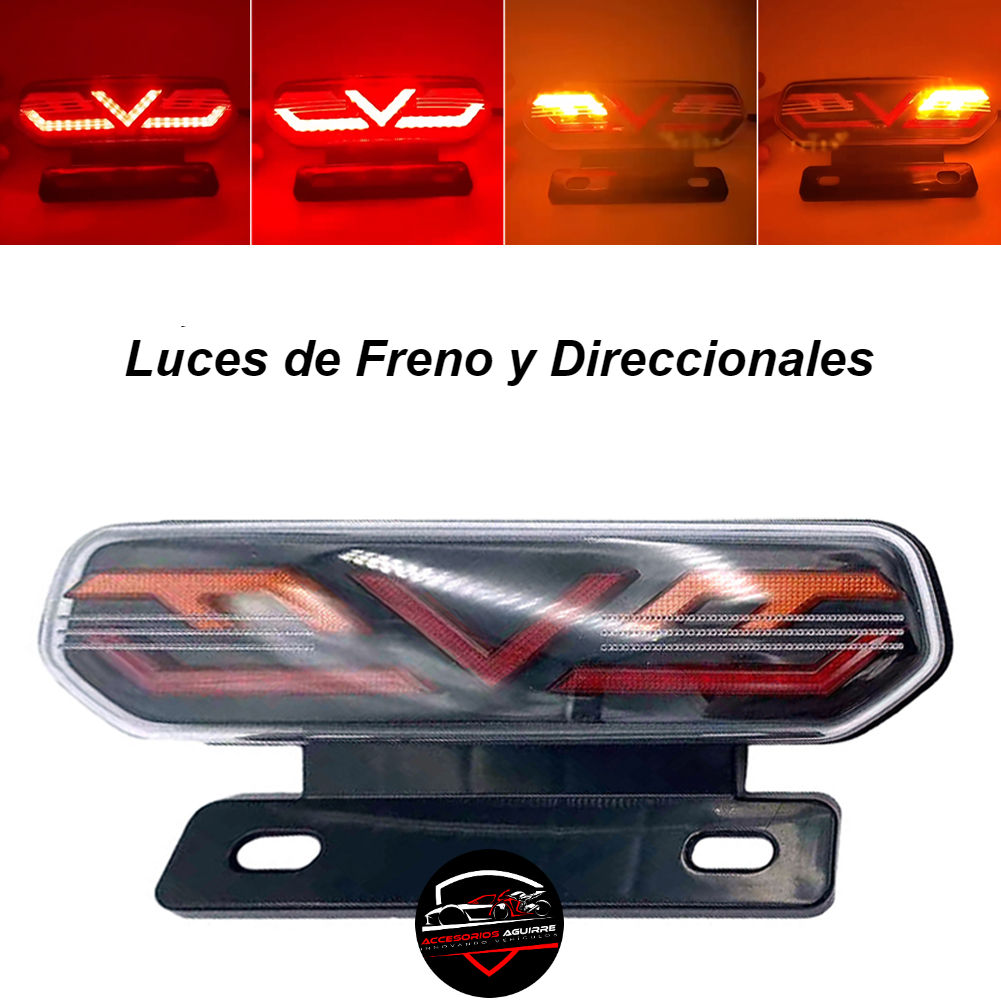 En otras palabras Racionalización Paine Gillic Luz de STOP LED para motocicleta o auto con direccionales – Accesorios  Aguirre